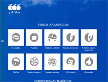 Tablet Screenshot of giftika.lt